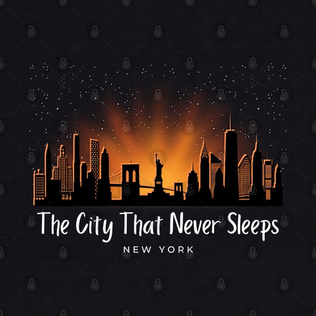 The City That Never Sleeps by Kenny The Bartender's Tee Emporium